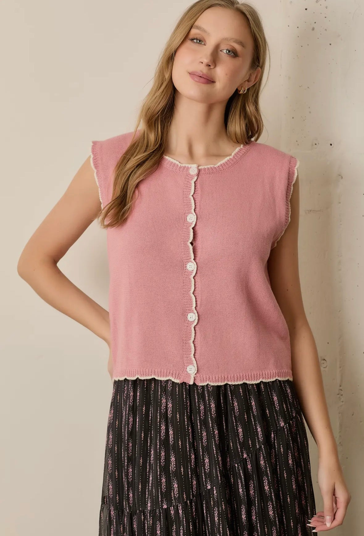 Lola Scalloped Vest