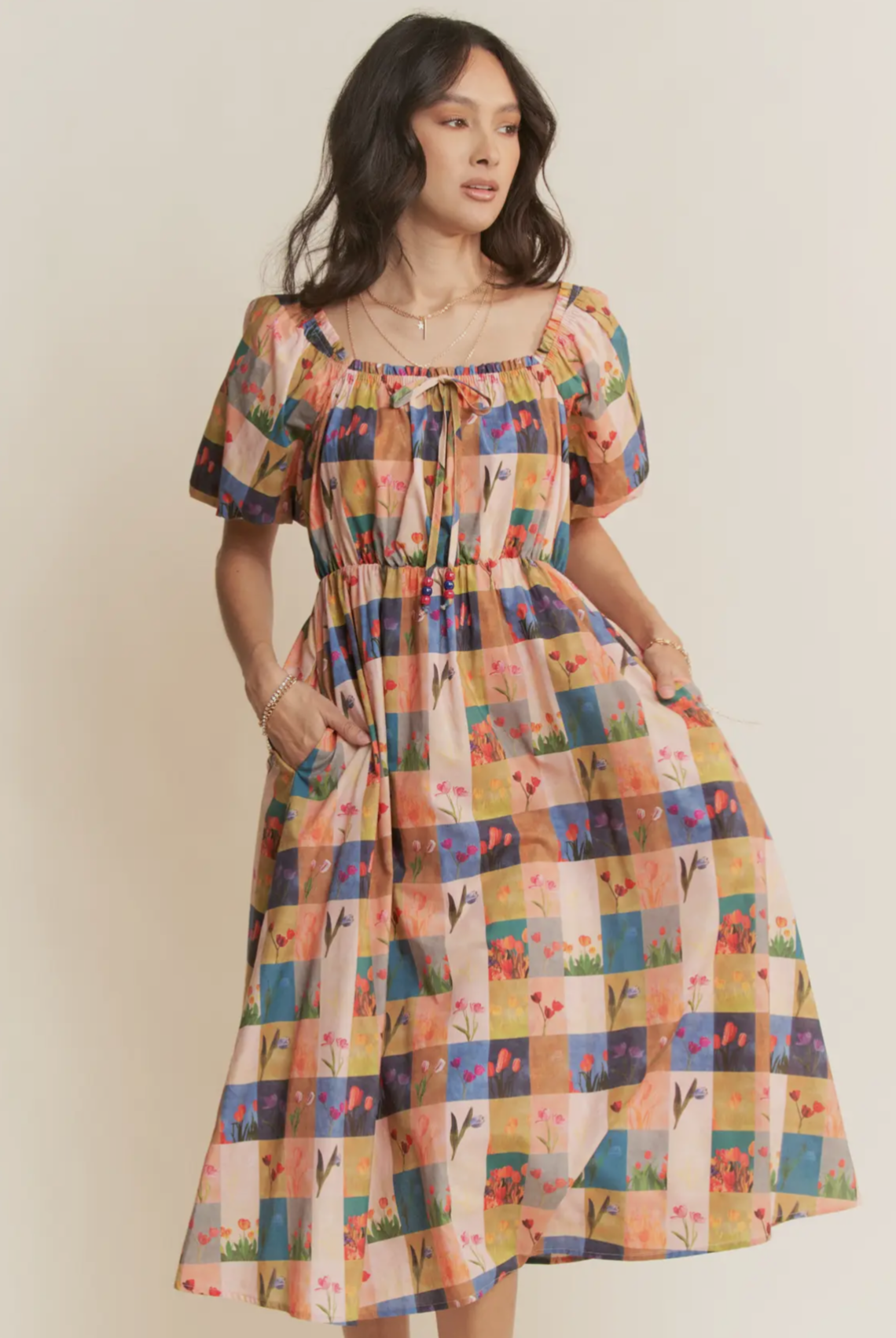 Tulip Fields Midi Dress