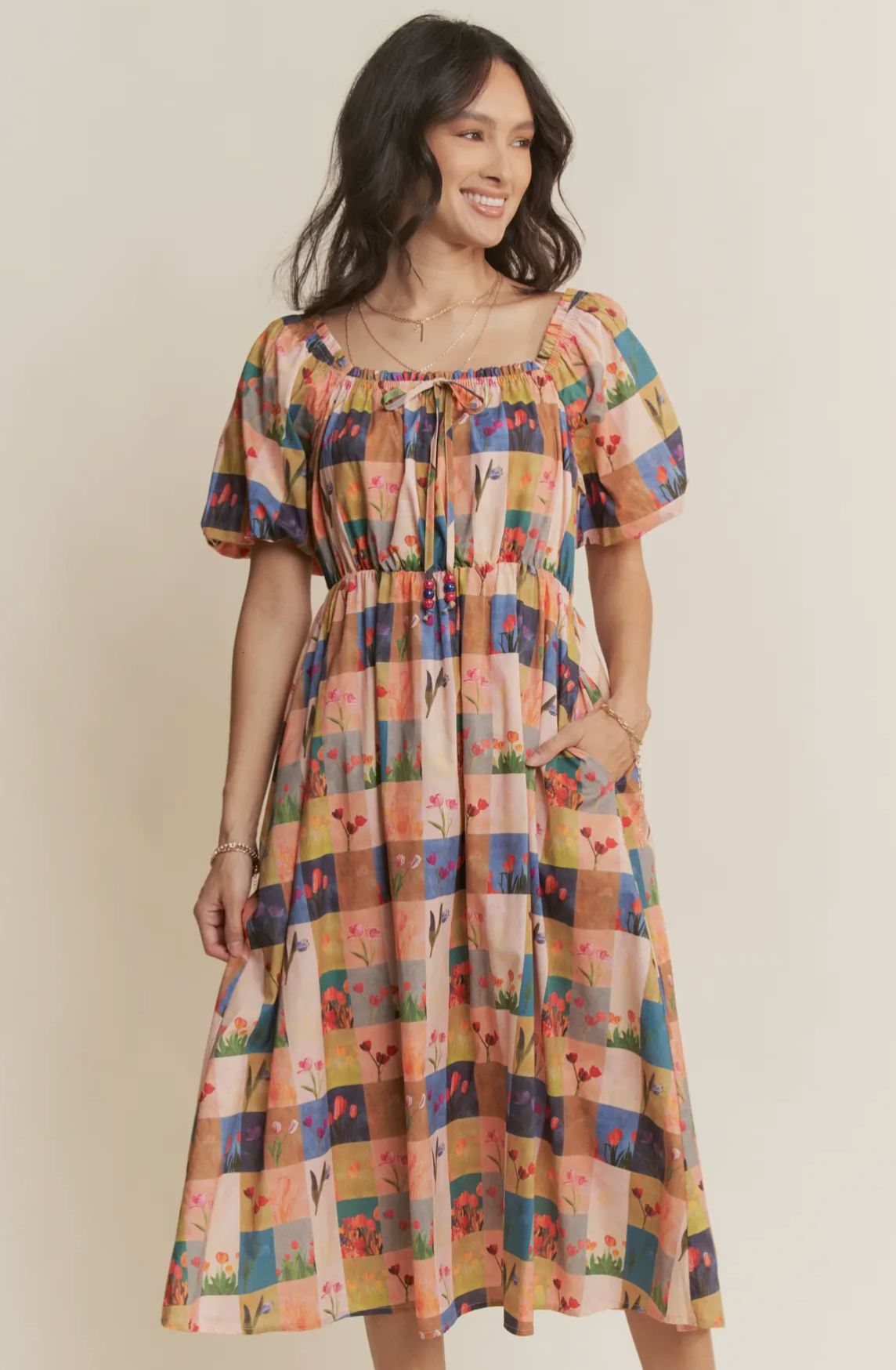 Tulip Fields Midi Dress