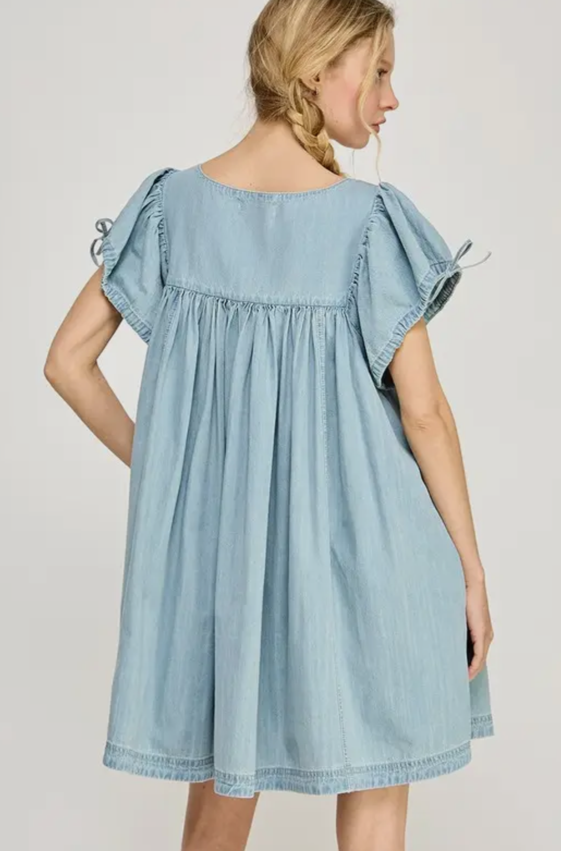 Stevie Denim Babydoll Dress