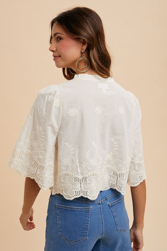 Florence Embroidered Blouse