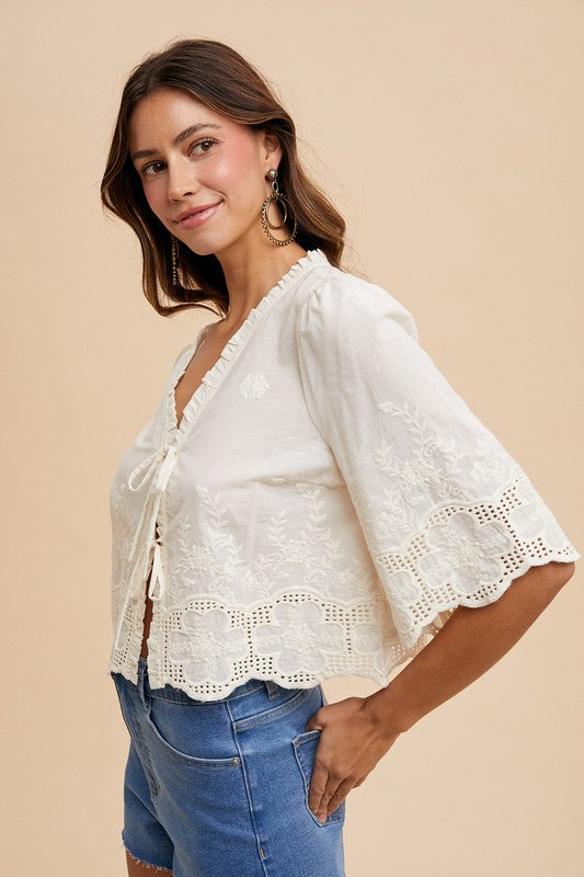 Florence Embroidered Blouse