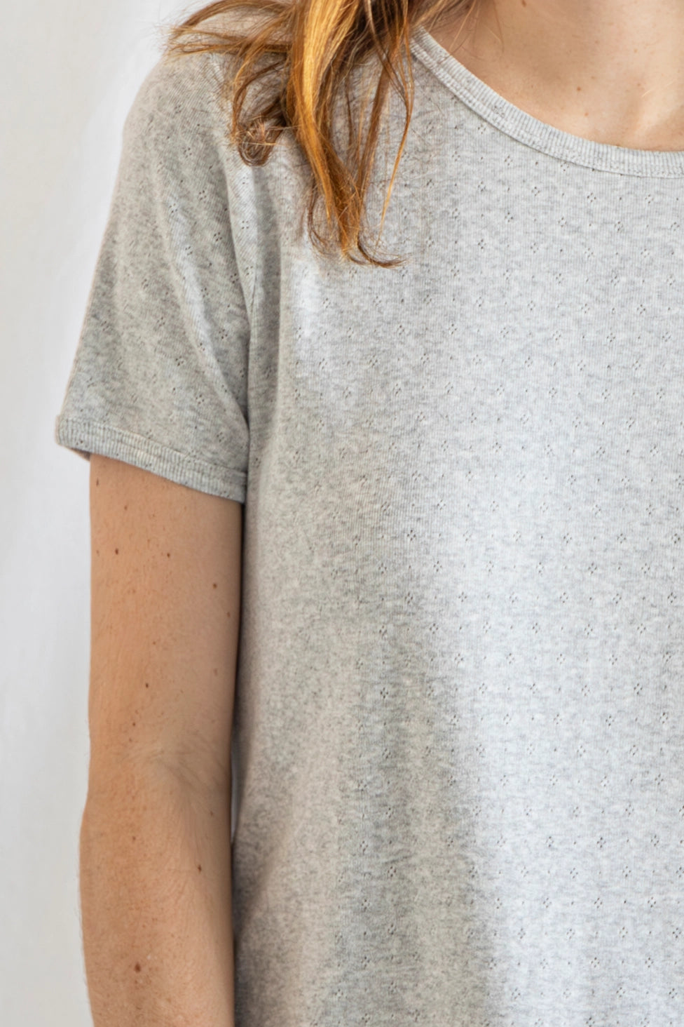Jade Pointelle Top - LAST ONE