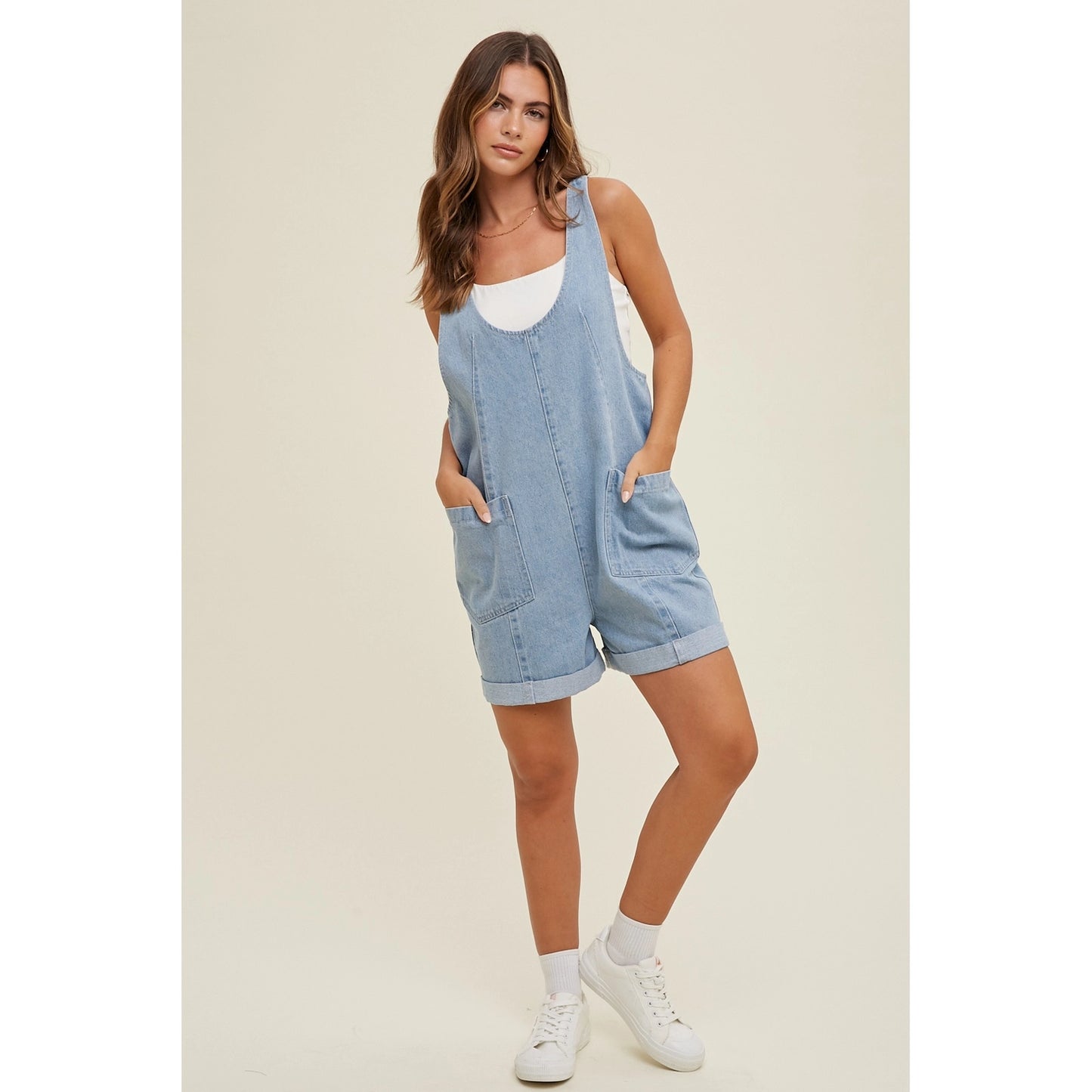 Lucy Denim Romper