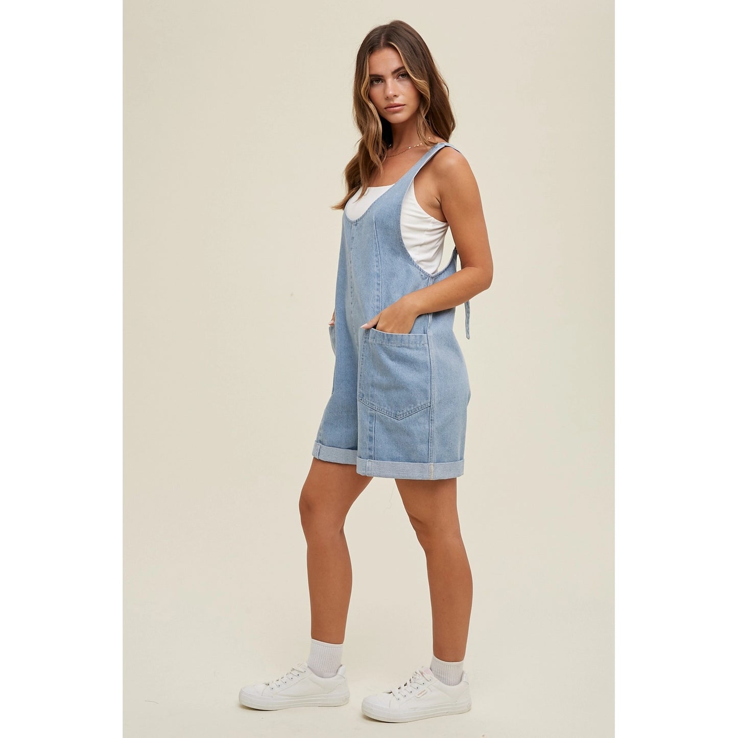 Lucy Denim Romper