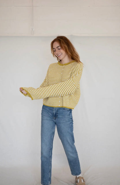 Piper Cardigan in Dijon