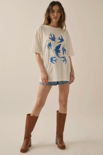 Vintage Birds Graphic Tee