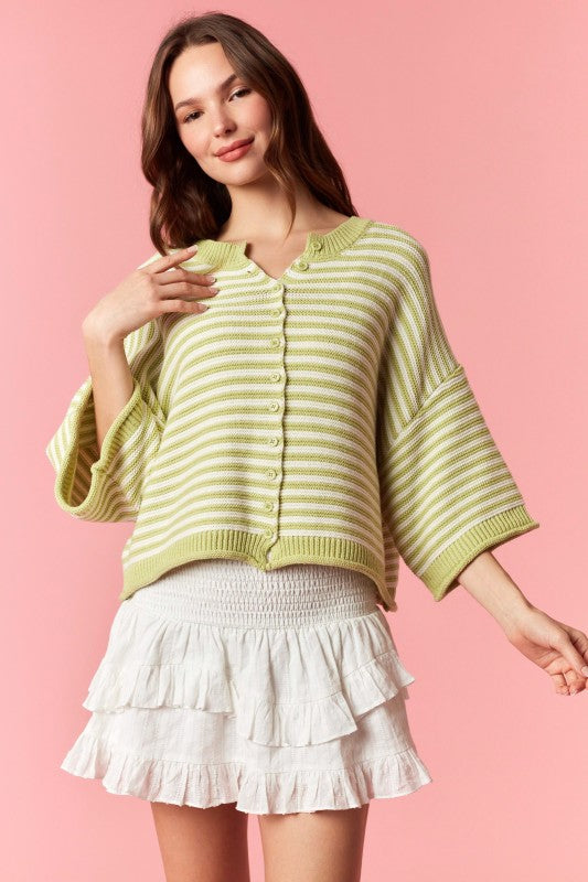 Ellis Striped Cardigan