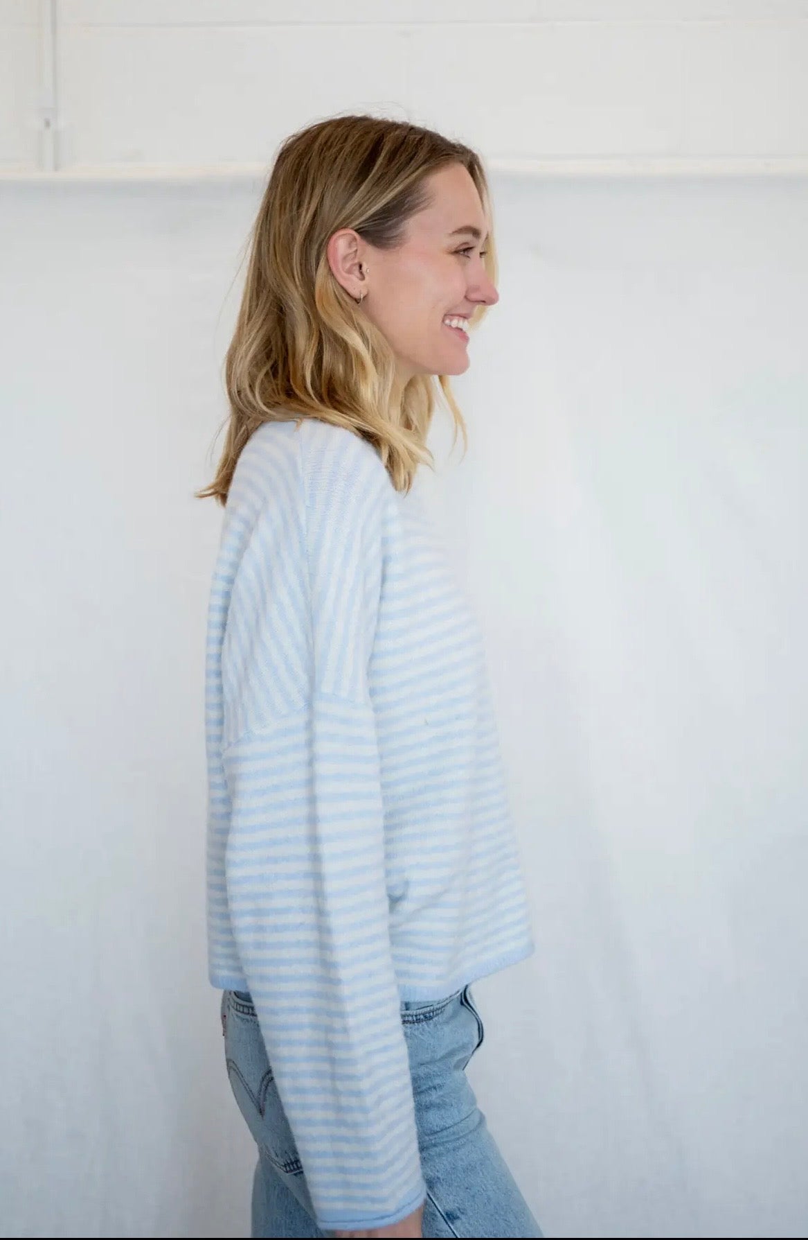 Piper Cardigan in Sky