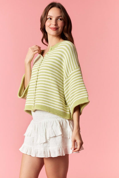 Ellis Striped Cardigan