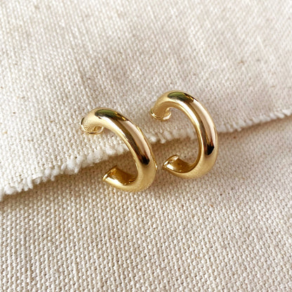 Chunky Gold Hoop Earrings