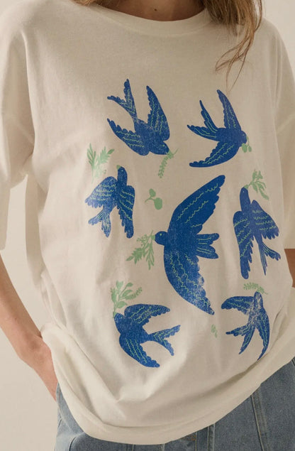 Vintage Birds Graphic Tee
