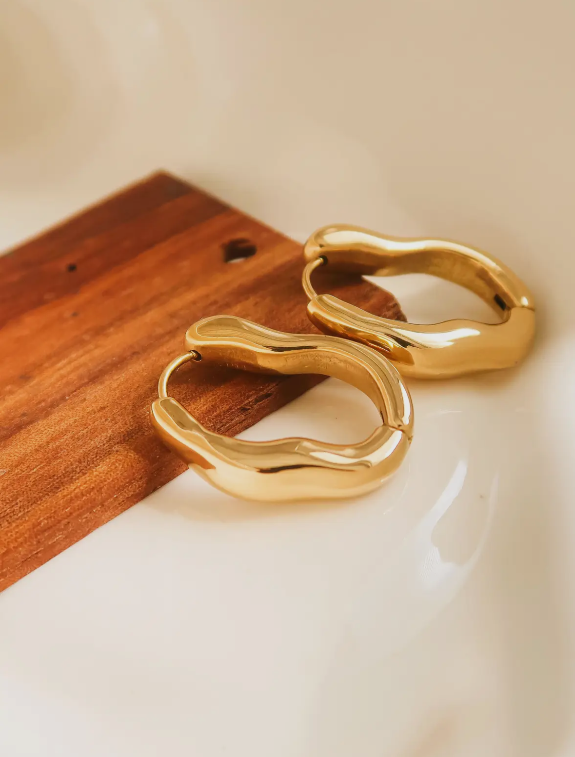 Wavy Hoop Earrings