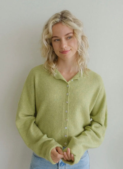 Piper Cardigan in Lemongrass