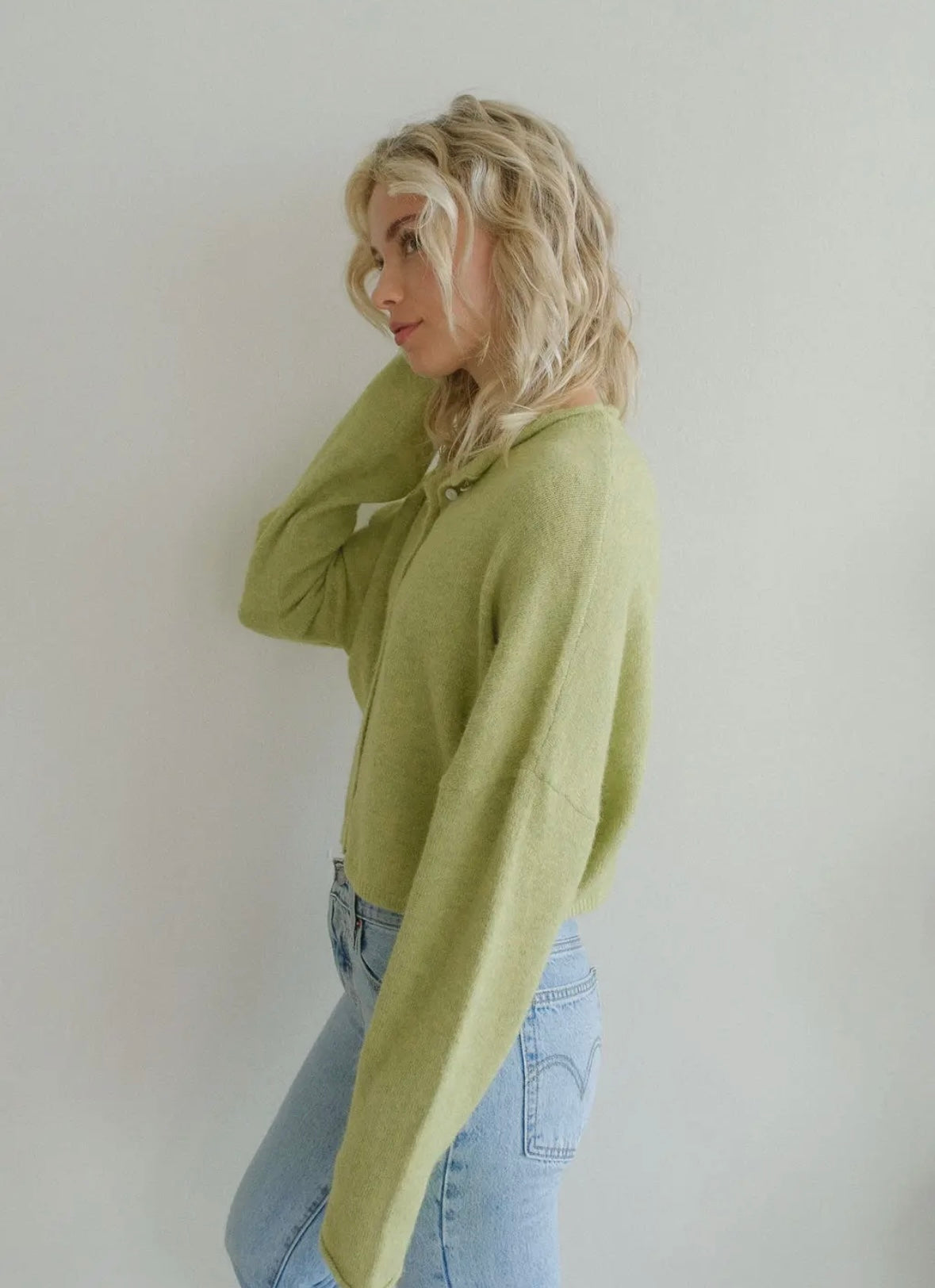 Piper Cardigan in Lemongrass