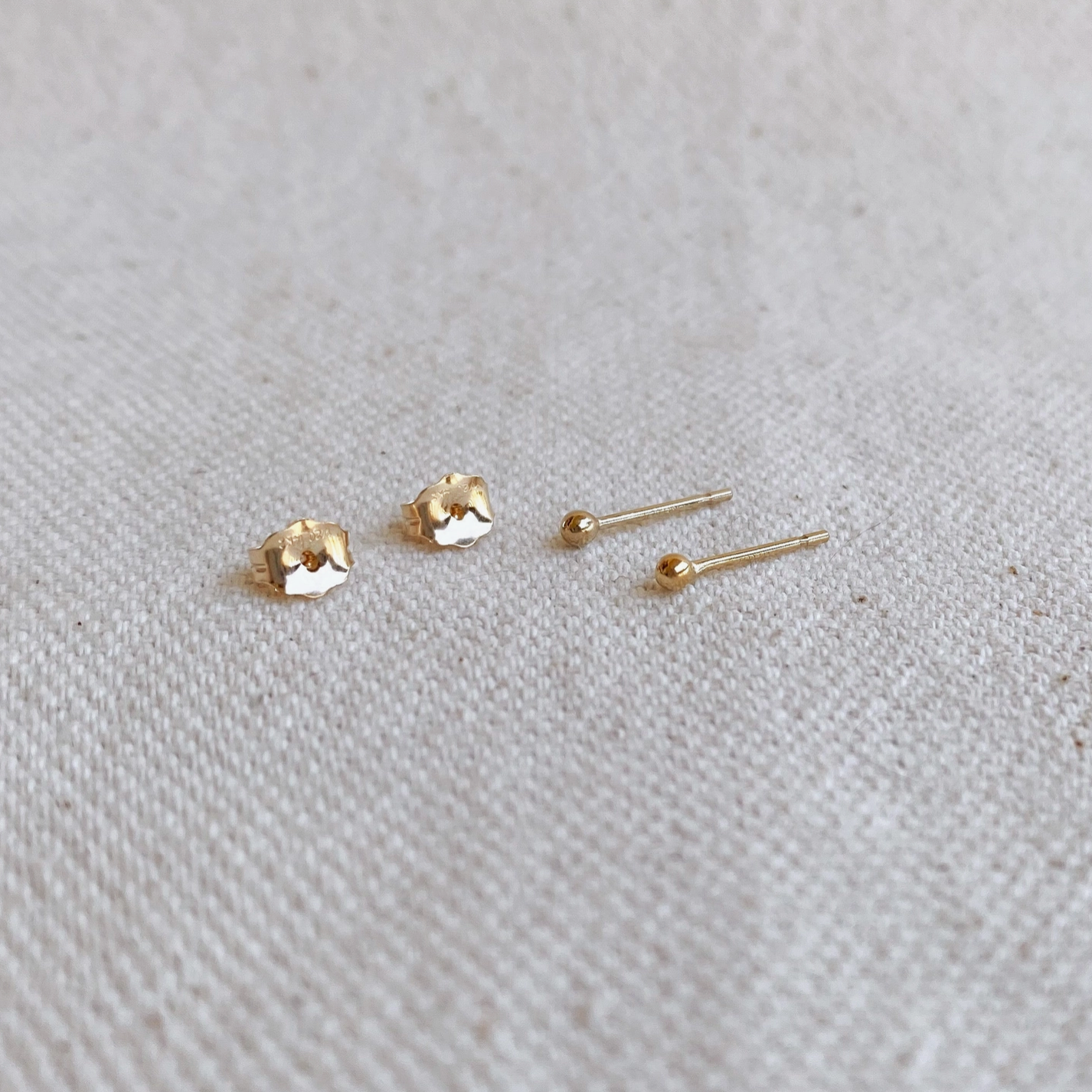 Gold Stud Earrings