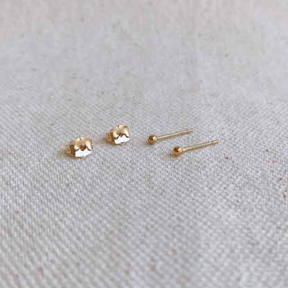 Gold Stud Earrings