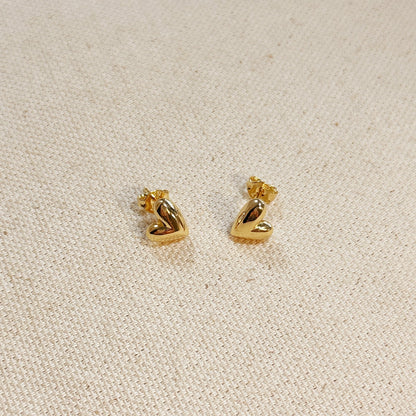 Heart Stud Earrings