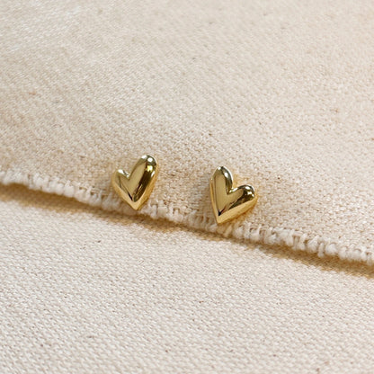 The Heart Stud Earrings are a lovely addition to your jewelry collection. Add a romantic touch to a special occasion, or throw on with your everyday look. 