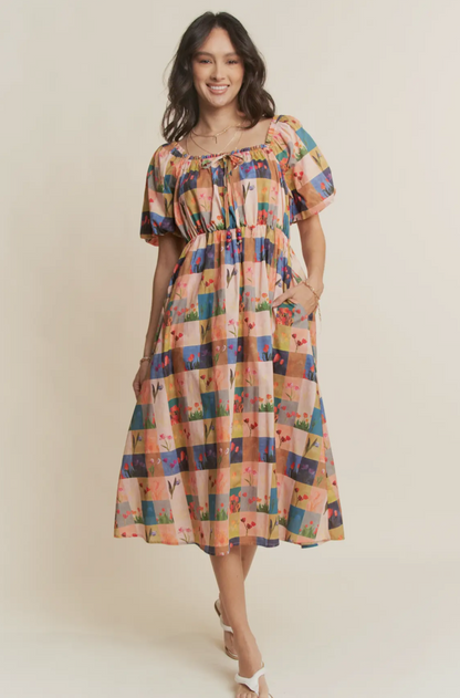 Tulip Fields Midi Dress