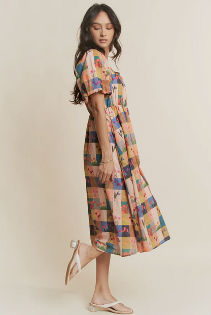 Tulip Fields Midi Dress