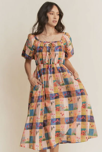 Tulip Fields Midi Dress