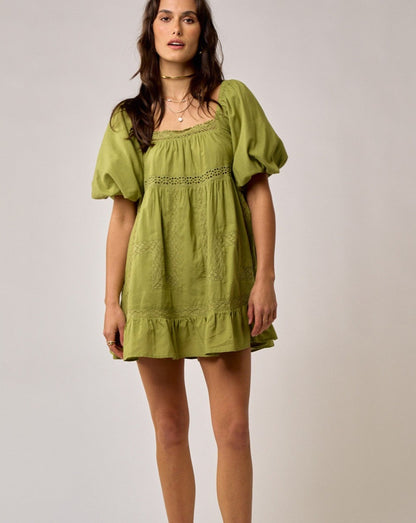 Moss Babydoll Dress