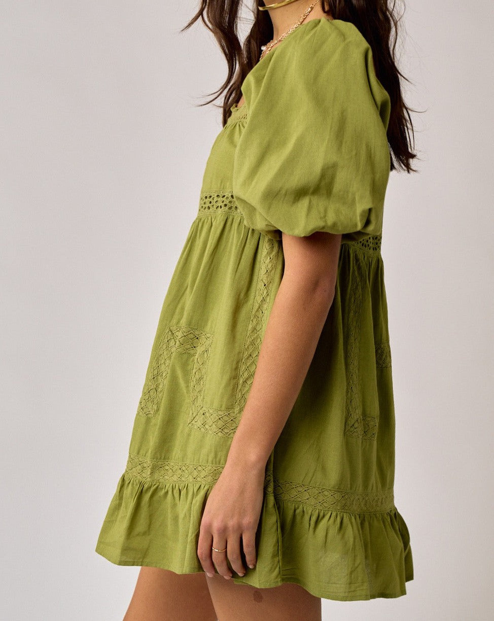 Moss Babydoll Dress