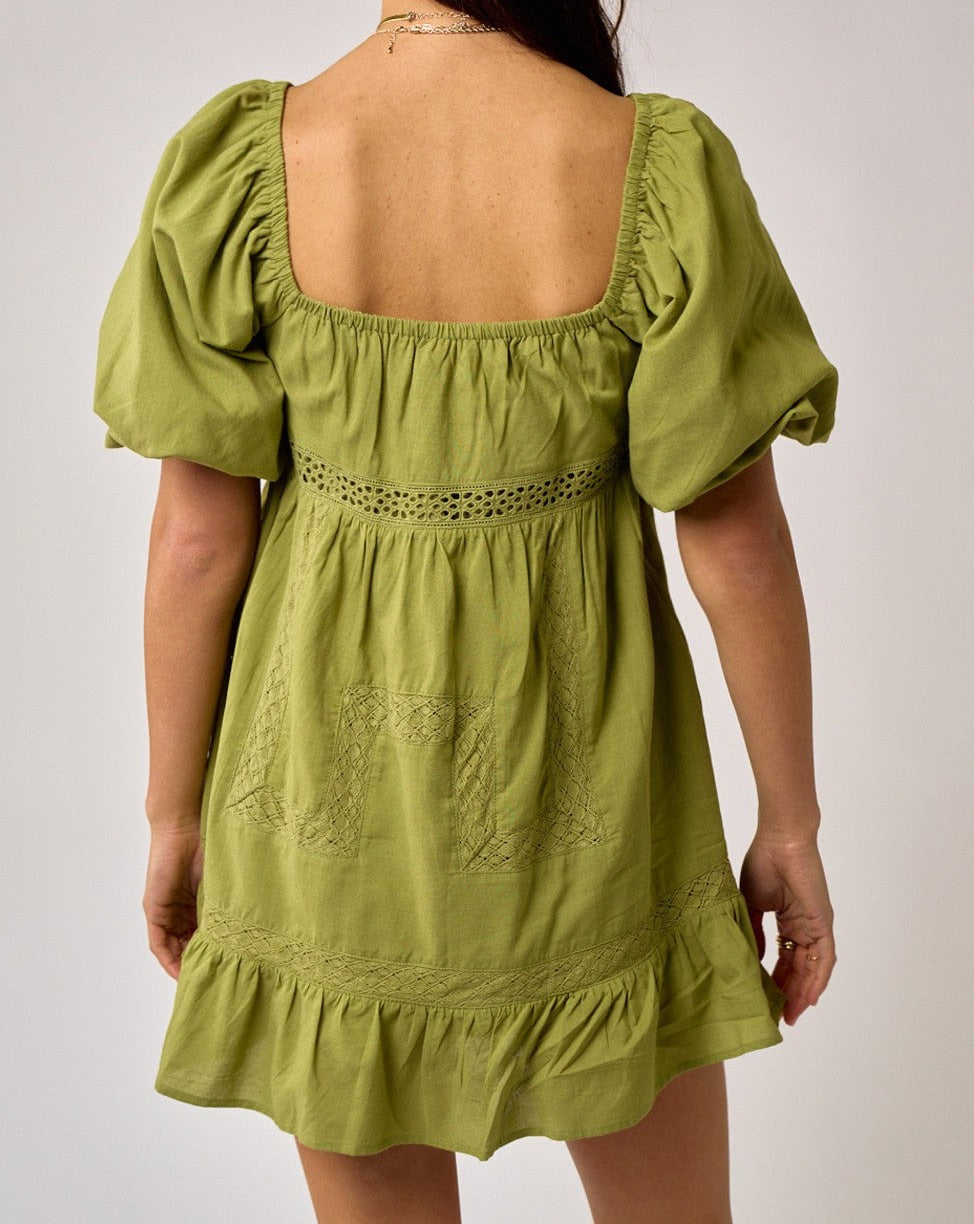 Moss Babydoll Dress