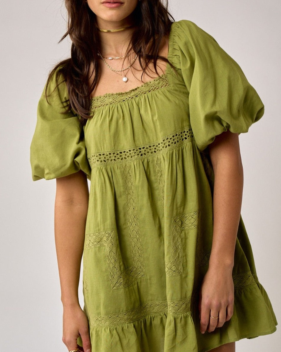 Moss Babydoll Dress