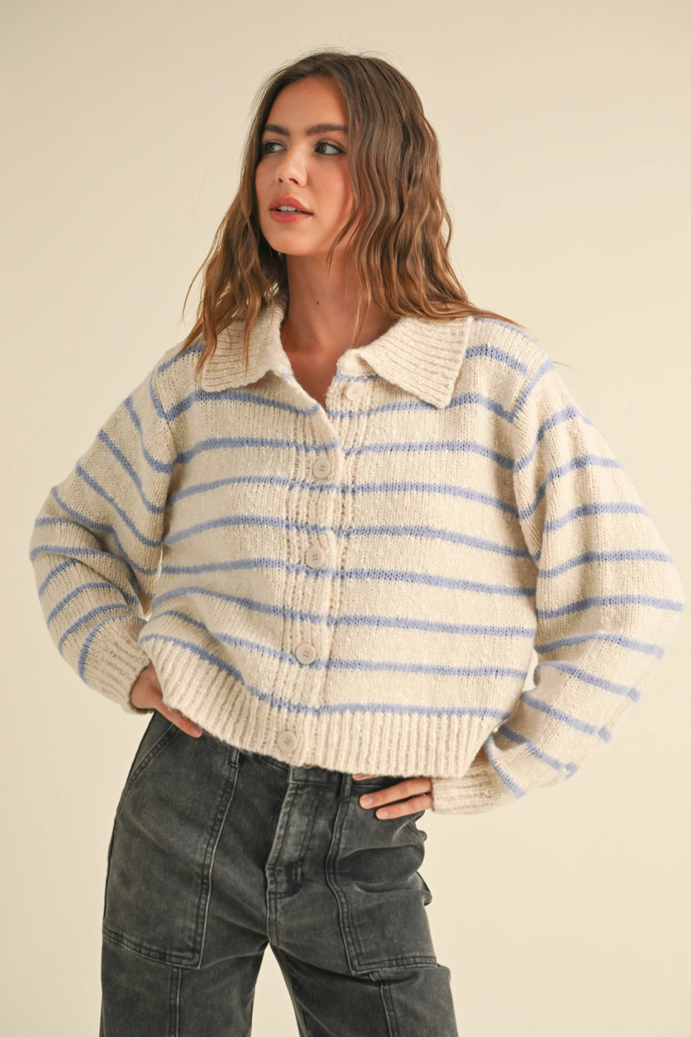 Palmer Button Up Sweater