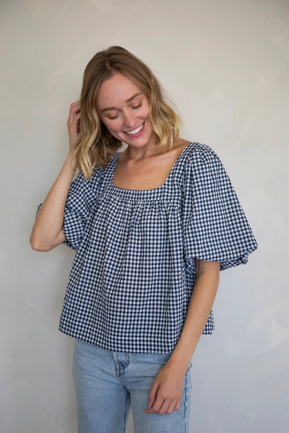 Poppy Gingham Blouse