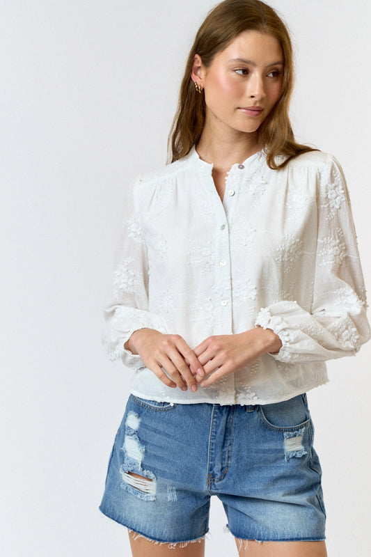 Stella Floral Button Down Top