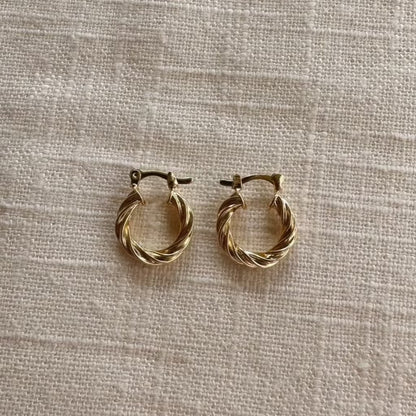 Twisted Hoop Earrings