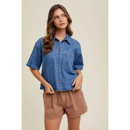 Wren Denim Top