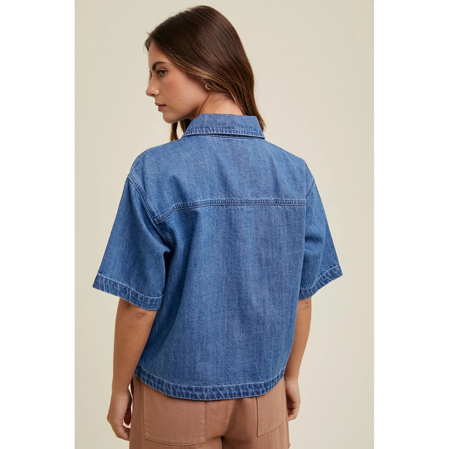 Wren Denim Top